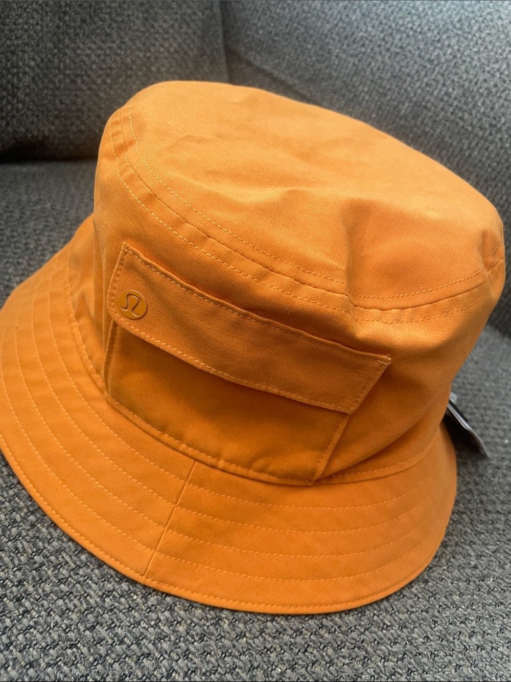 lululemon athletica Men’s Orange Canvas Bucket Hat